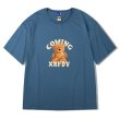 画像1: Bear print oversized T-shirt　ユニセックス 男女兼用オーバーサイズベア熊プリント 半袖 Tシャツ (1)