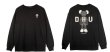 画像6:  men and women PaisleyKAWS DHU sweatshirt round neck Sweatshirt　ユニセックス男女兼用 DHUペイズリーカウズプリントスウェット パーカー トレーナー (6)