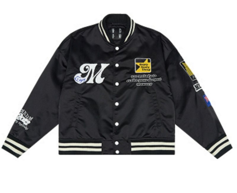 画像2: MEDM  pilot jacket BASEBALL JACKET baseball uniform jacket blouson  ユニセックス 男女兼用MEDMパイロットジャケット スタジアムジャンパー スタジャン MA-1 ボンバー ジャケット ブルゾン (2)