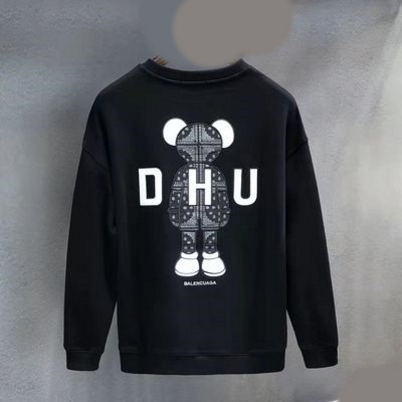画像9:  men and women PaisleyKAWS DHU sweatshirt round neck Sweatshirt　ユニセックス男女兼用 DHUペイズリーカウズプリントスウェット パーカー トレーナー (9)