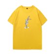 画像8: Bugs bunny print T-shirt　ユニセックス 男女兼用バックスバニープリント 半袖 Tシャツ2デザイン (8)