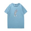 画像14: Bugs bunny print T-shirt　ユニセックス 男女兼用バックスバニープリント 半袖 Tシャツ2デザイン (14)