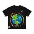 画像7: graffiti earth short-sleeved hand-painted T-shirt　ユニセックス 男女兼用グラフィティアースプリント 半袖 Tシャツ (7)