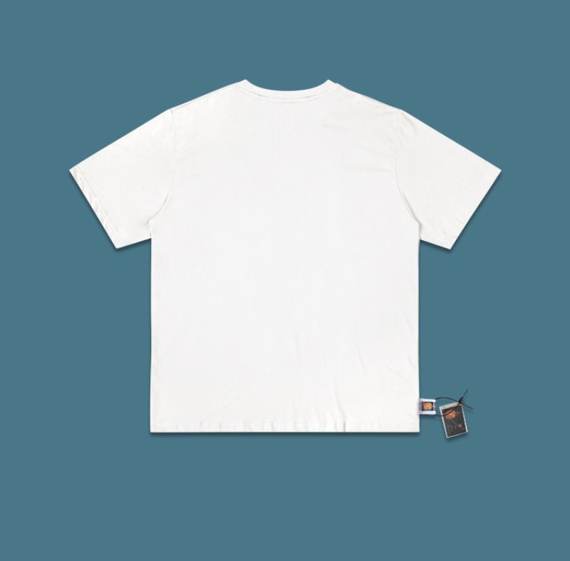 画像6: graffiti earth short-sleeved hand-painted T-shirt ユニセックス 男女兼用グラフィティアースプリント 半袖 Tシャツ (6)