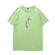 画像18: Bugs bunny print T-shirt　ユニセックス 男女兼用バックスバニープリント 半袖 Tシャツ2デザイン (18)