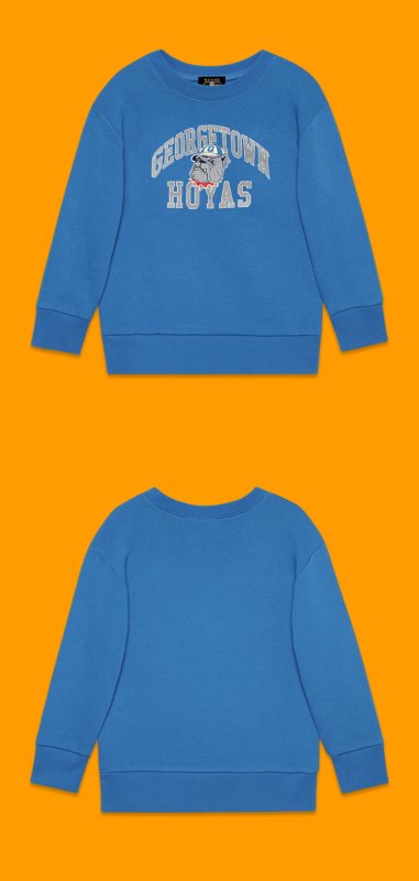 画像4: george town bulldog  round neck Sweatshirt ユニセックス男女兼用georgf townブルドッグスウェット トレーナー (4)