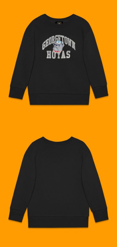 画像12: george town bulldog  round neck Sweatshirt ユニセックス男女兼用georgf townブルドッグスウェット トレーナー (12)