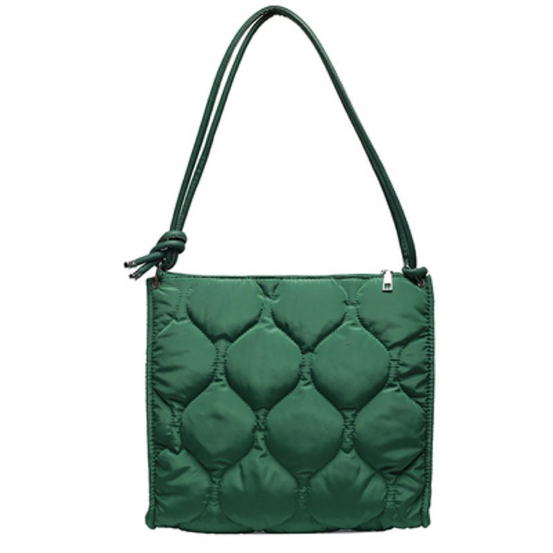 画像2: Quilted Square Tote Shoulder Bag キルティングスクエアトートショルダーバッグ (2)