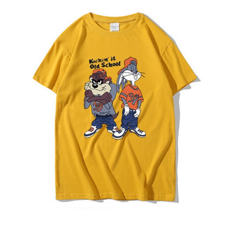☆アベンジャーズキャンパス☆男女兼用 クインジェット Tシャツ American comic Bugs bunny jointT-shirt ユニセックス 男女兼用