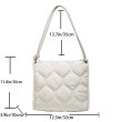 画像19: Quilted Square Tote Shoulder Bag　キルティングスクエアトートショルダーバッグ (19)