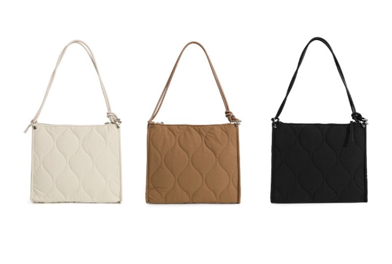画像6: Quilted Square Tote Shoulder Bag キルティングスクエアトートショルダーバッグ (6)