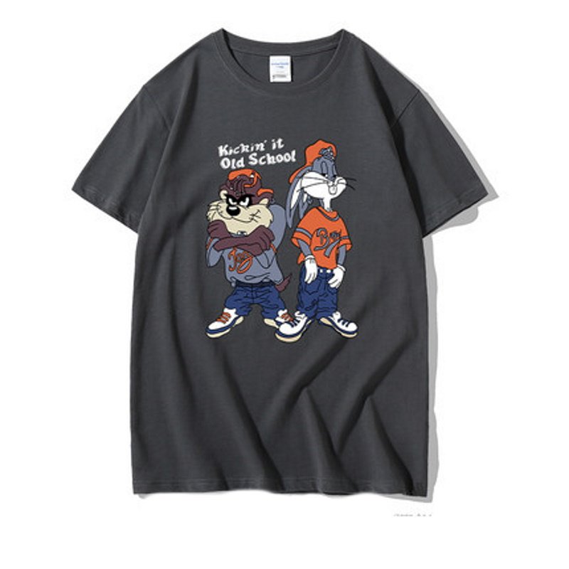 画像10: American comic Bugs bunny jointT-shirt  ユニセックス 男女兼用アメリカンコミックバッグスバニージョイントT半袖 Tシャツ (10)