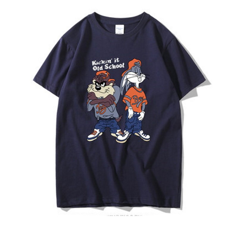 画像9: American comic Bugs bunny jointT-shirt  ユニセックス 男女兼用アメリカンコミックバッグスバニージョイントT半袖 Tシャツ (9)