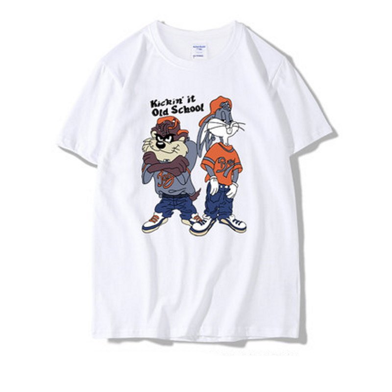 画像5: American comic Bugs bunny jointT-shirt  ユニセックス 男女兼用アメリカンコミックバッグスバニージョイントT半袖 Tシャツ (5)