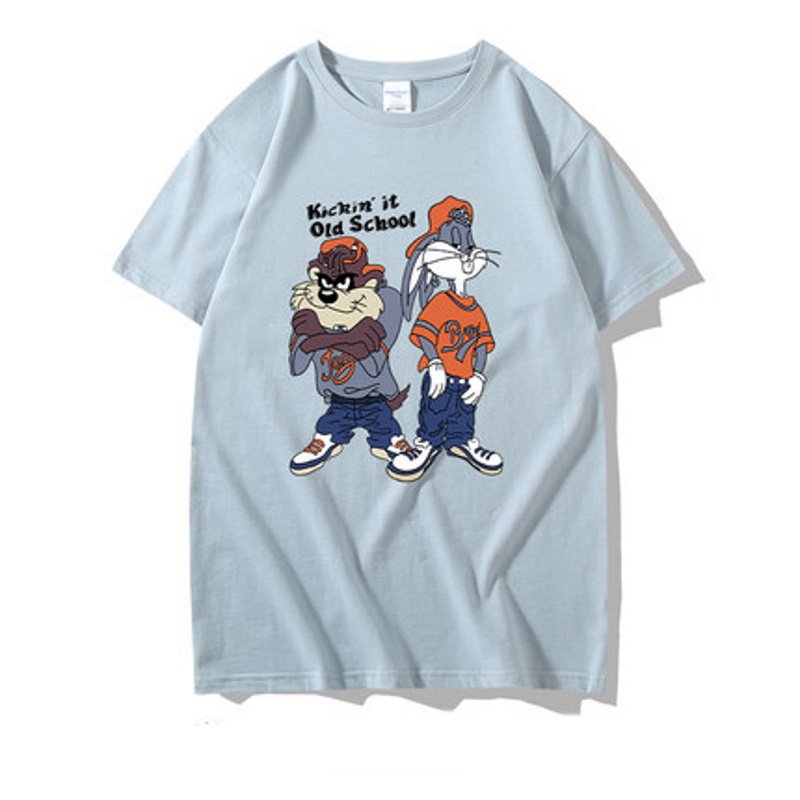 画像8: American comic Bugs bunny jointT-shirt  ユニセックス 男女兼用アメリカンコミックバッグスバニージョイントT半袖 Tシャツ (8)