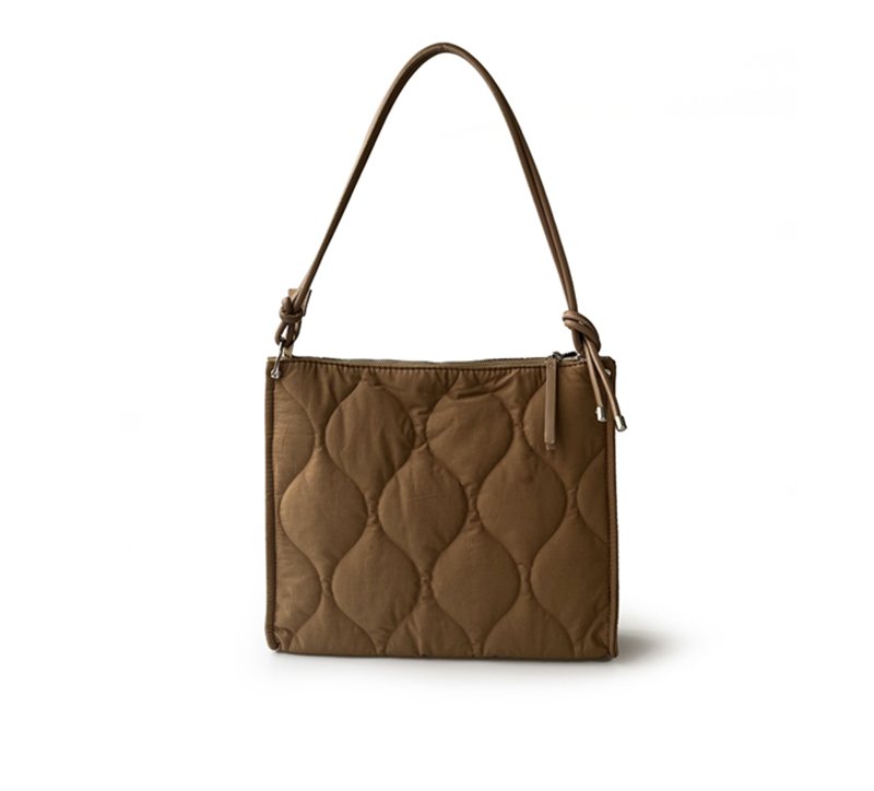 画像4: Quilted Square Tote Shoulder Bag キルティングスクエアトートショルダーバッグ (4)