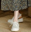 画像4: British style Baotou lace-up back band shoes sandals  レザーブリティッシュスタイルレースアップバックバンドシューズサンダルサンダル  スリッパ (4)