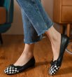 画像4: women's Genuine Leather & Harako Flat Pumps　本革レザー＆ハラコヒョウ柄 フラットパンプス　バレーシューズ  (4)