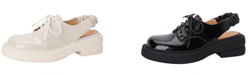 画像3: British style Baotou lace-up back band shoes sandals  レザーブリティッシュスタイルレースアップバックバンドシューズサンダルサンダル  スリッパ (3)