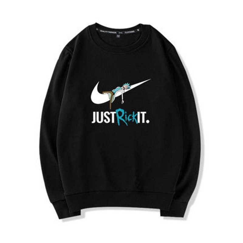 画像4: Rick and Morty & swoosh Joint Long Sleeve round neck Sweatshirt ユニセックス男女兼用Rick and Morty’s リックとモーティ スウォッシュ スウェット トレーナー (4)