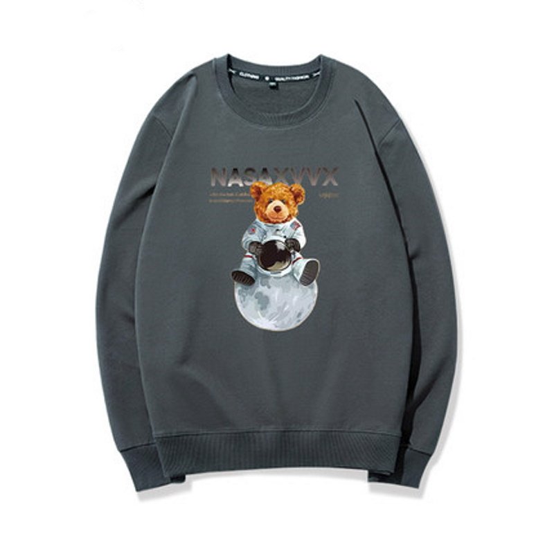 画像6: NASA  x Bear Long Sleeve round neck Sweatshirt ユニセックス男女兼用NASAナサ×ベアスウェット トレーナー (6)