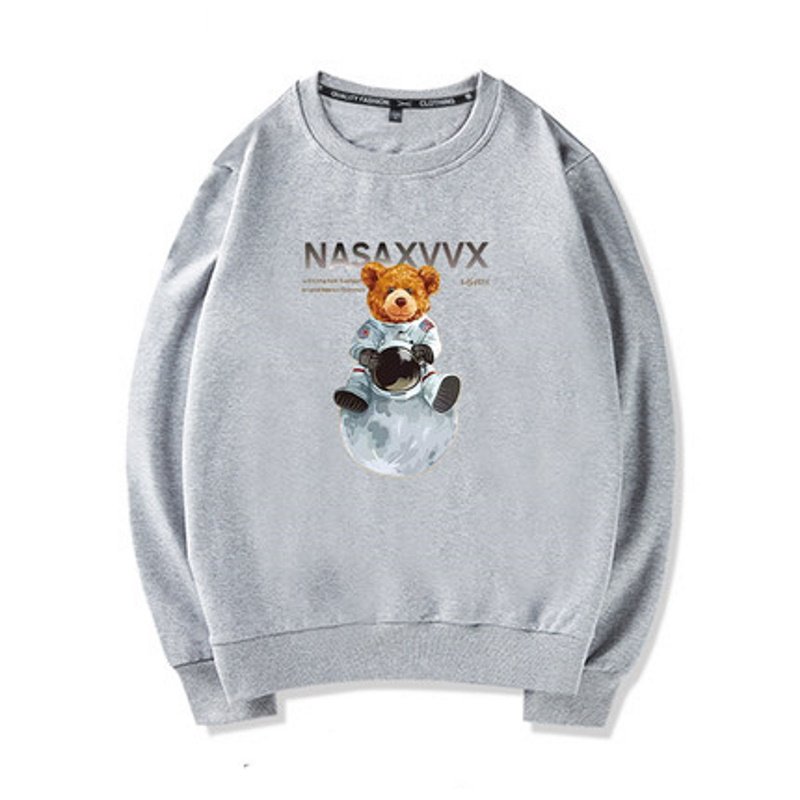 画像5: NASA  x Bear Long Sleeve round neck Sweatshirt ユニセックス男女兼用NASAナサ×ベアスウェット トレーナー (5)