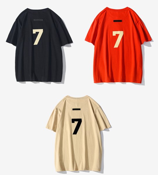 画像5: Number 7 logoT-shirt 　ユニセックス 男女兼用NO７ロゴ半袖 Tシャツ (5)