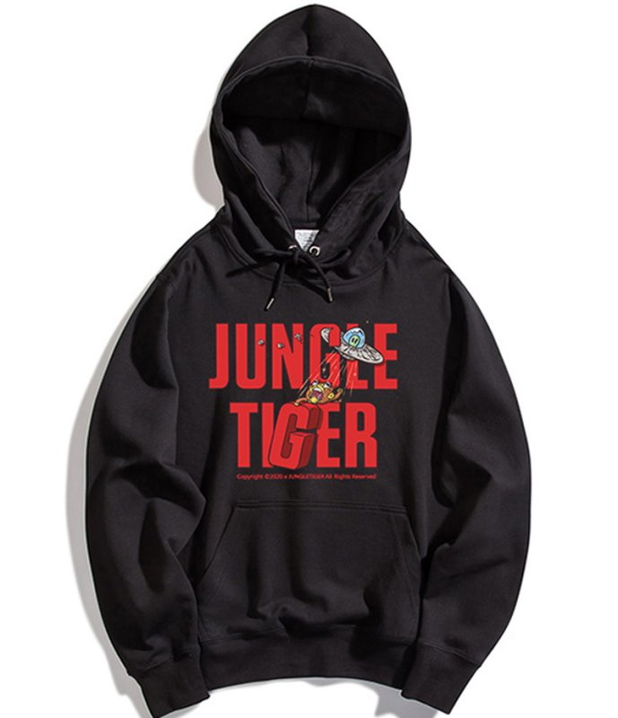 画像3:  men and women Jungle Tiger Hoodie Sweatshirt ユニセックス男女兼用ジャングルタイガーフーディパーカースウェット  (3)