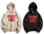 画像7:  men and women Jungle Tiger　Hoodie Sweatshirt　ユニセックス男女兼用ジャングルタイガーフーディパーカースウェット  (7)