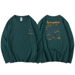画像6: Sponge Bob Long Sleeve print T-shirt 　ユニセックス 男女兼用スポンジボブプリント 長袖 Tシャツ (6)