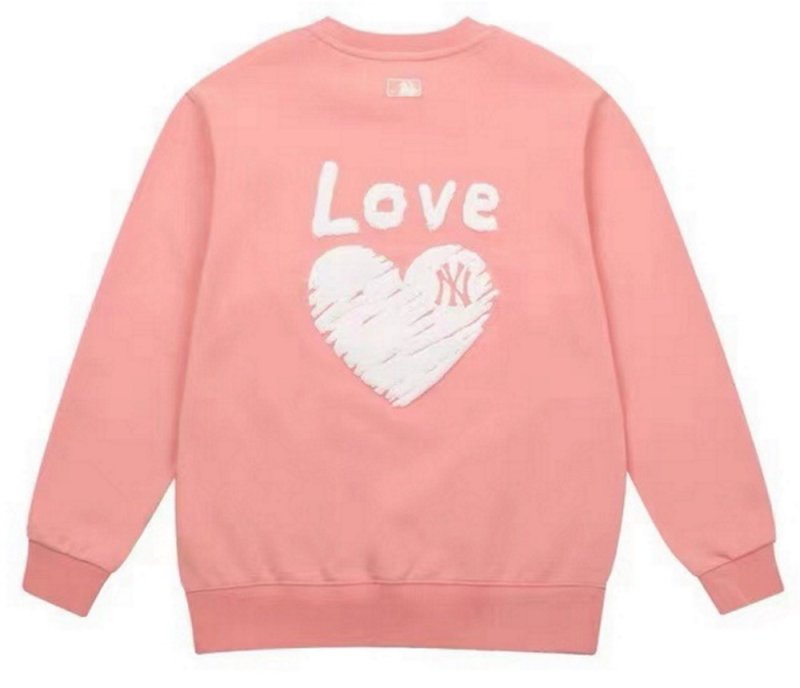 画像1: MLB Foaming Love Sweater NY Embroidered Print Puruover　ユニセックス 男女兼用MLB NYハートトレーナー プルオーバー (1)