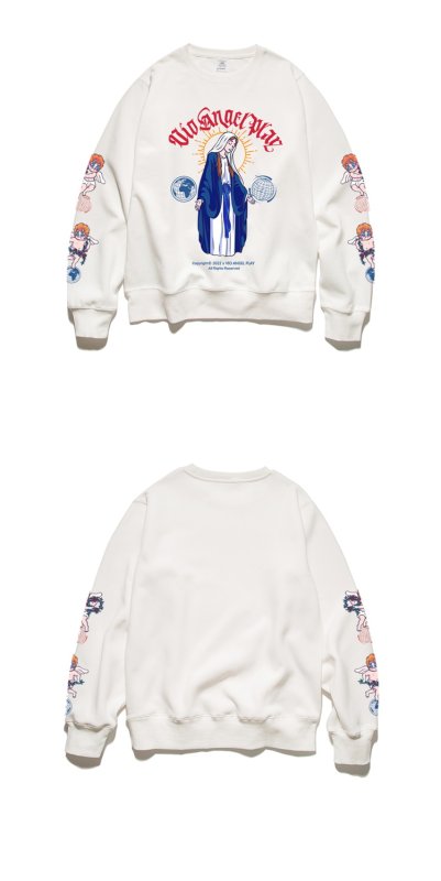 画像12: Jungle tiger Angel & Maria Long Sleeve Puruover ユニセックス 男女兼用エンジェル&マリアトレーナー プルオーバー (12)