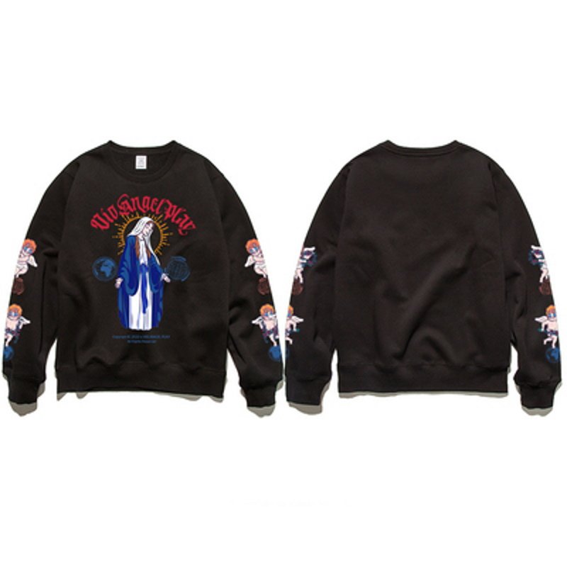 画像6: Jungle tiger Angel & Maria Long Sleeve Puruover ユニセックス 男女兼用エンジェル&マリアトレーナー プルオーバー (6)