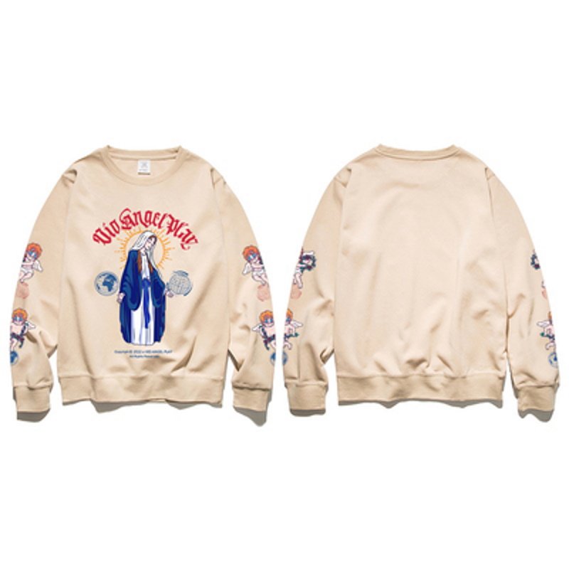 画像8: Jungle tiger Angel & Maria Long Sleeve Puruover ユニセックス 男女兼用エンジェル&マリアトレーナー プルオーバー (8)