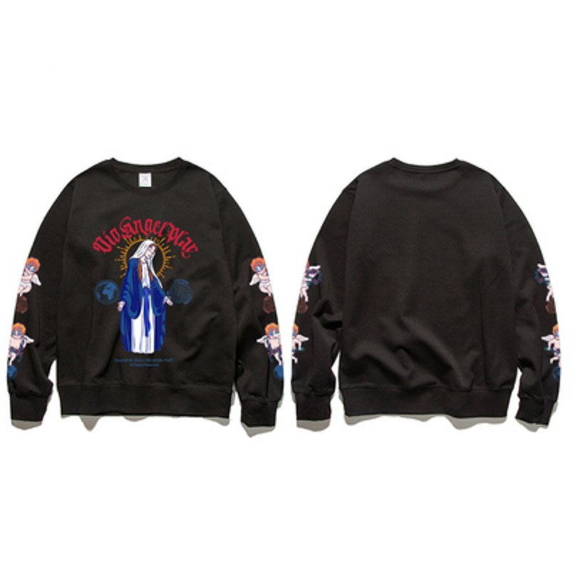 画像4: Jungle tiger Angel & Maria Long Sleeve Puruover ユニセックス 男女兼用エンジェル&マリアトレーナー プルオーバー (4)