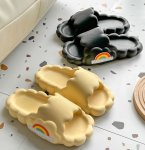 画像7: Step on shit-feeling  flip flops soft bottom sandals slippers Beach sandals 　ユニセックス男女兼用レインボーフリップフロップ  シャワー ビーチ サンダル (7)