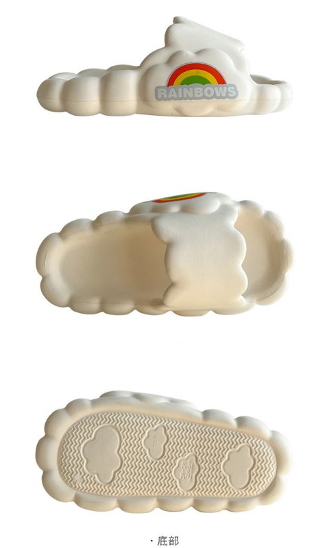 画像9: Step on shit-feeling  flip flops soft bottom sandals slippers Beach sandals 　ユニセックス男女兼用レインボーフリップフロップ  シャワー ビーチ サンダル (9)