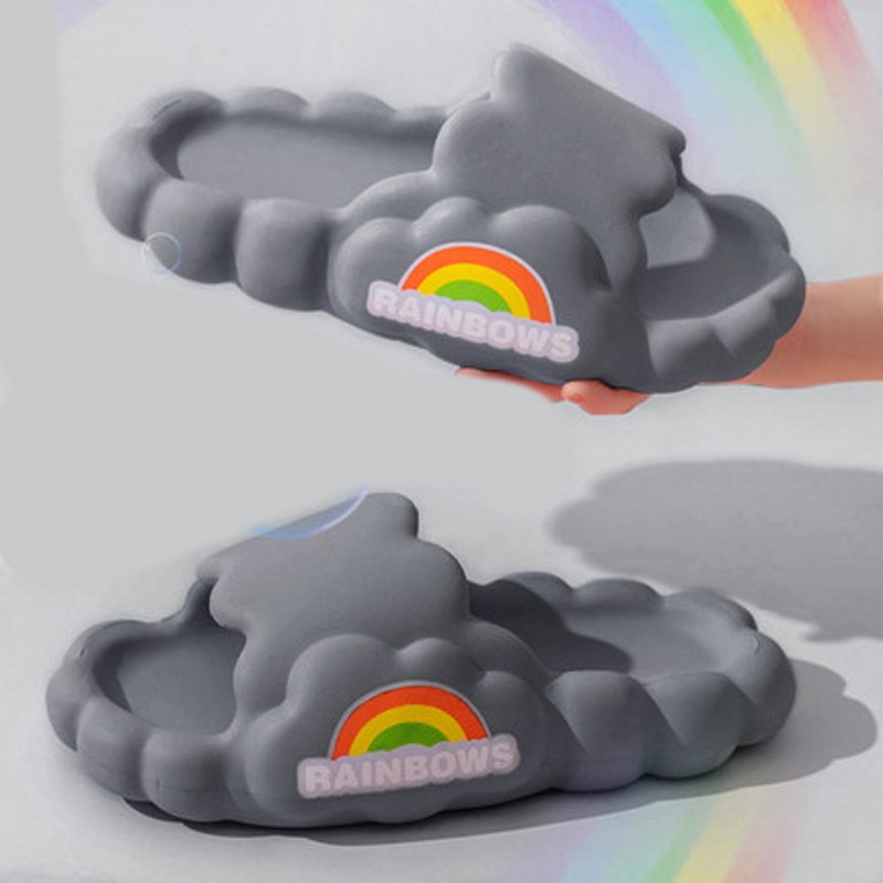 画像4: Step on shit-feeling  flip flops soft bottom sandals slippers Beach sandals 　ユニセックス男女兼用レインボーフリップフロップ  シャワー ビーチ サンダル (4)