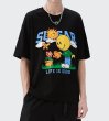 画像5: street fun cartoon smiley print loose casual short-sleeved T-shirt　ユニセックス 男女兼用ストリートファンスマイル半袖 Tシャツ (5)