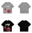 画像9: ADVENTURER logo & dice print loose casual short-sleeved T-shirt　ユニセックス 男女兼用ADVENTURERロゴ＆ダイス半袖 Tシャツ (9)