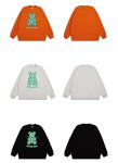 画像5: New Plaid Bear Print Pullover　ユニセックス 男女兼用チェックベア 熊トレーナー プルオーバー (5)