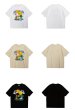 画像12: street fun cartoon smiley print loose casual short-sleeved T-shirt　ユニセックス 男女兼用ストリートファンスマイル半袖 Tシャツ (12)