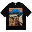 画像2: Munch's Scream Parody Bear T-shirt　ユニセックス 男女兼用ムンクの叫びパロディーベア熊 半袖 Tシャツ (2)