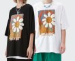 画像6:  daisy smiley short-sleeved T-shirt　ユニセックス 男女兼用デイジースマイル半袖 Tシャツ (6)