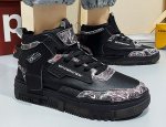 画像4: graphic High Top Sneakers　グラフィックハイカットレザースニーカー レースアッープ スニーカー (4)