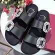 画像4: double breasted rhinestone sandals shoes  ダブルブレストラインストーンサンダル  スリッパ (4)