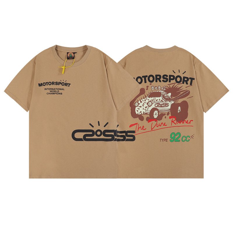 画像3: Motorsport print short sleeve t-shirt ユニセックス 男女兼用モータースポーツグラフィックプリント半袖Tシャツ (3)