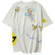 画像2: Simpson Family Daddy & Smile Doodle short sleeve t-shirt　ユニセックス 男女兼用シンプソンファミリーパパ＆スマイル グラフィック半袖Tシャツ (2)