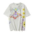 画像1: Simpson Family Daddy & Smile Doodle short sleeve t-shirt　ユニセックス 男女兼用シンプソンファミリーパパ＆スマイル グラフィック半袖Tシャツ (1)