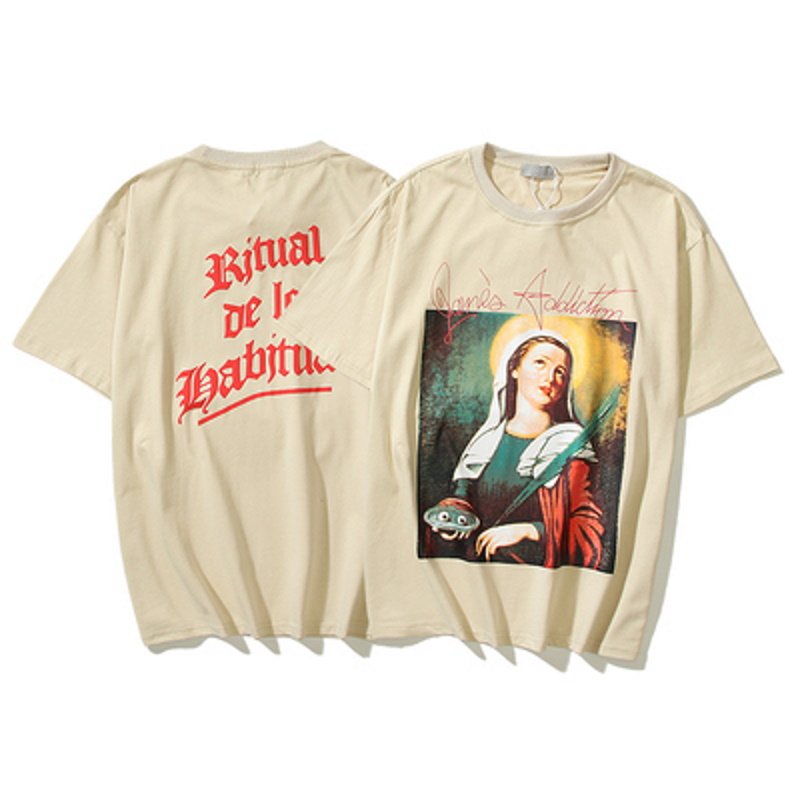 画像4: Vintage Madonna short-sleeved T-shirt ユニセックス 男女兼用ヴィンテージマドンナマリア半袖 Tシャツ (4)